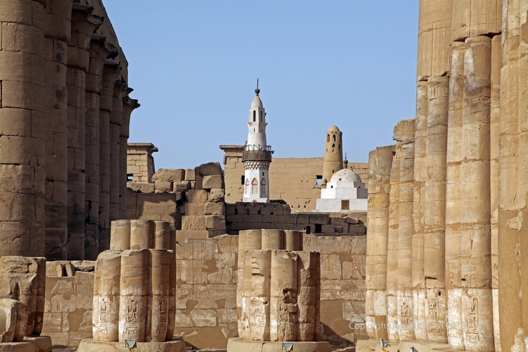 Abu Haggag Mosque over pharaonic temple